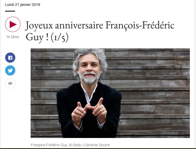 François-Frédéric Guy sur France Musique